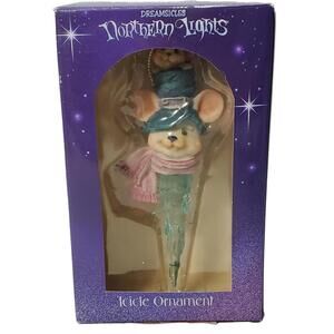 Dreamsicles Northern Lights Mouse Icicle Ornament NIB NOS